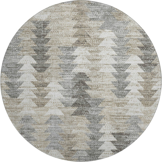 Dalyn Trevi TV20 Taupe Rug round rug