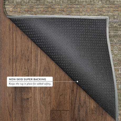 Dalyn Trevi TV3 Khaki Rug backing detail