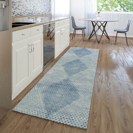 Dalyn Trevi TV4 Blue Rug shown in a room