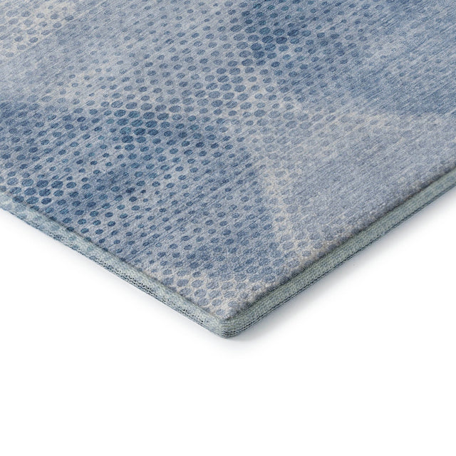 Dalyn Trevi TV4 Blue Rug corner detail