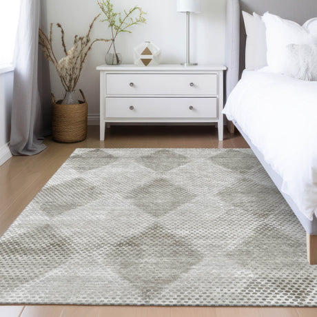 Dalyn Trevi TV4 Gray Rug shown in a room