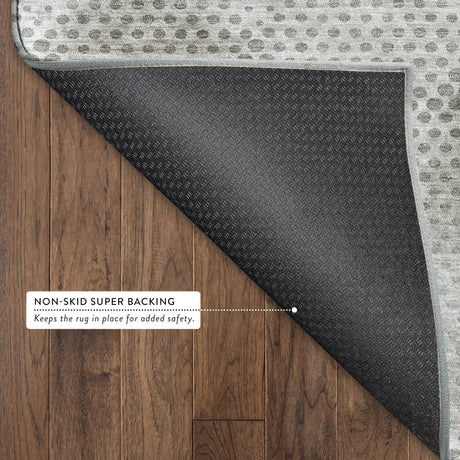 Dalyn Trevi TV4 Gray Rug backing detail