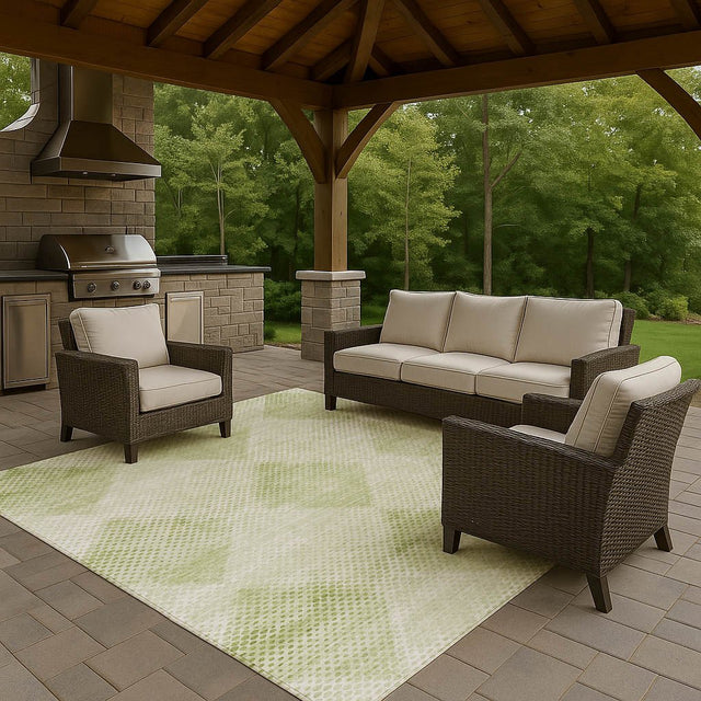 Dalyn Trevi TV4 Mint Rug outdoor lifestyle image