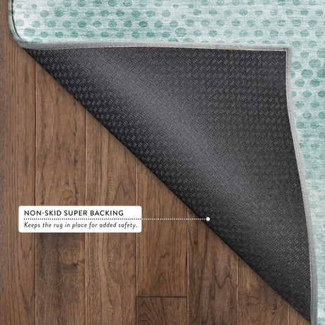 Dalyn Trevi TV4 Teal Rug backing detail
