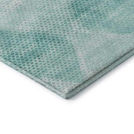 Dalyn Trevi TV4 Teal Rug corner detail