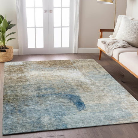 Dalyn Trevi TV5 Taupe Rug shown in a room