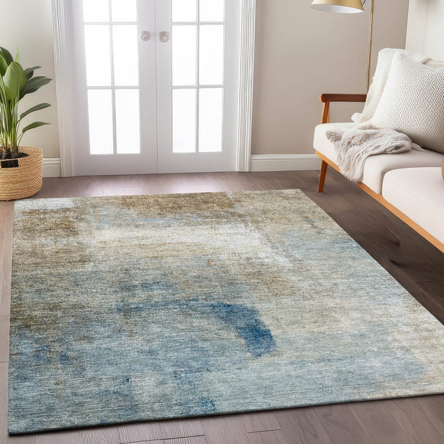 Dalyn Trevi TV5 Taupe Rug shown in a room