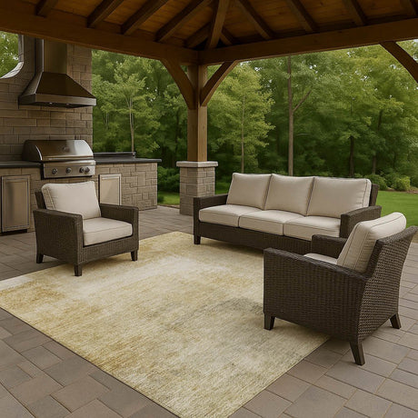 Dalyn Trevi TV5 Wheat Rug outdoor lifestyle image