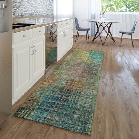 Dalyn Trevi TV6 Green Rug shown in a room