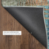 Dalyn Trevi TV6 Green Rug backing detail