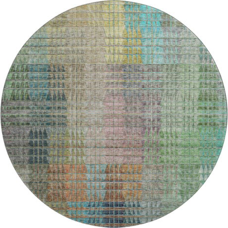 Dalyn Trevi TV6 Green Rug round rug