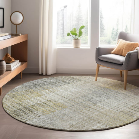 Dalyn Trevi TV6 Taupe Rug shown in a room