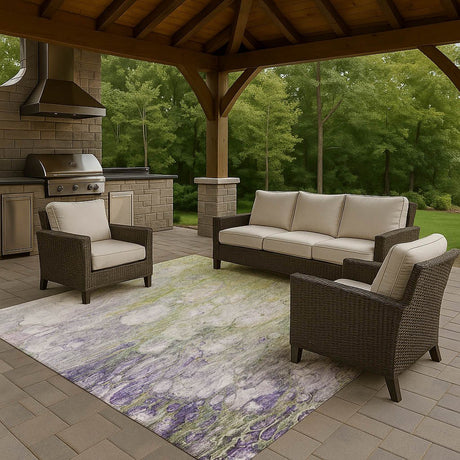 Dalyn Trevi TV7 Aloe Rug outdoor lifestyle image
