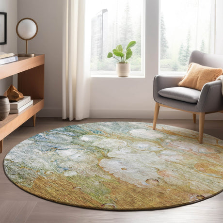 Dalyn Trevi TV7 Paprika Rug shown in a room