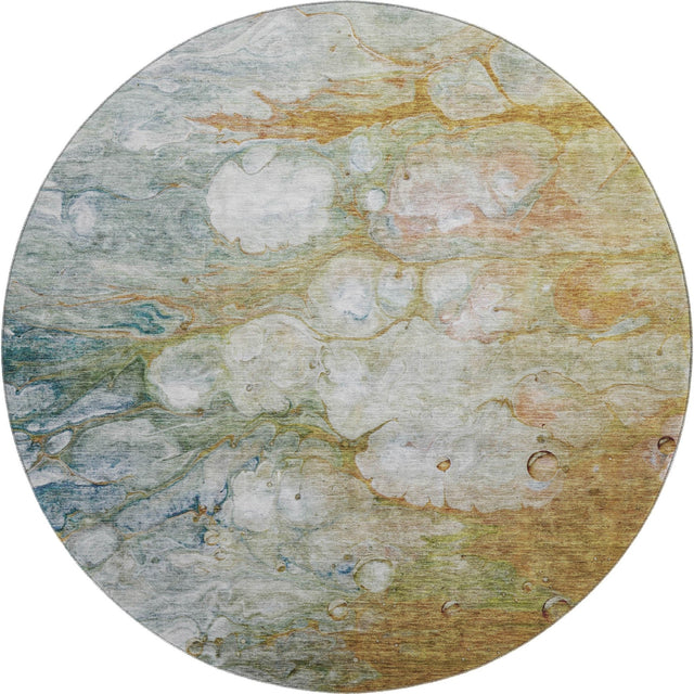 Dalyn Trevi TV7 Paprika Rug round rug