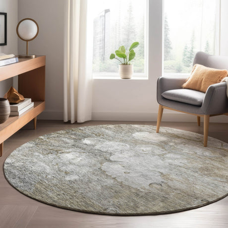 Dalyn Trevi TV7 Taupe Rug shown in a room