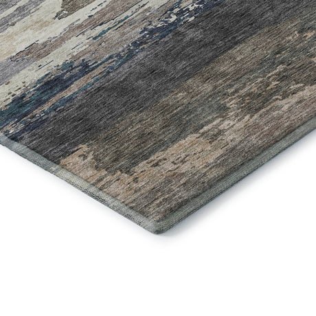 Dalyn Trevi TV8 Black Rug corner detail