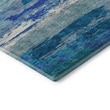 Dalyn Trevi TV8 Blue Rug corner detail
