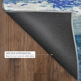 Dalyn Trevi TV8 Blue Rug backing detail