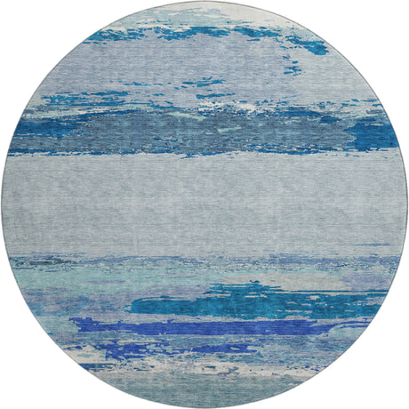 Dalyn Trevi TV8 Blue Rug round rug