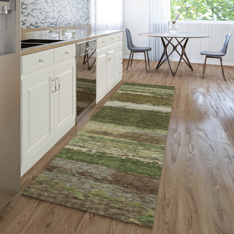 Dalyn Trevi TV8 Olive Rug shown in a room