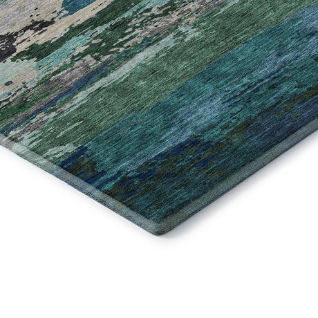 Dalyn Trevi TV8 Teal Rug corner detail