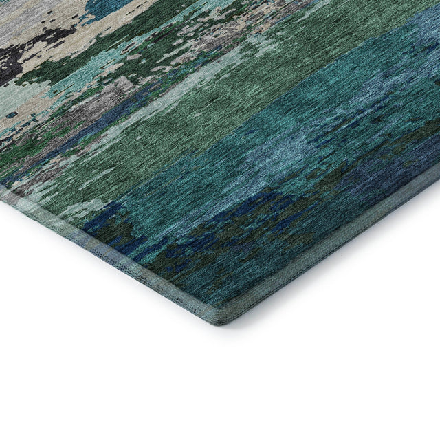 Dalyn Trevi TV8 Teal Rug corner detail