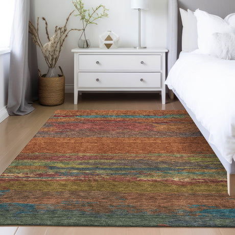 Dalyn Trevi TV8 Terracotta Rug shown in a room