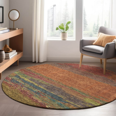 Dalyn Trevi TV8 Terracotta Rug shown in a room