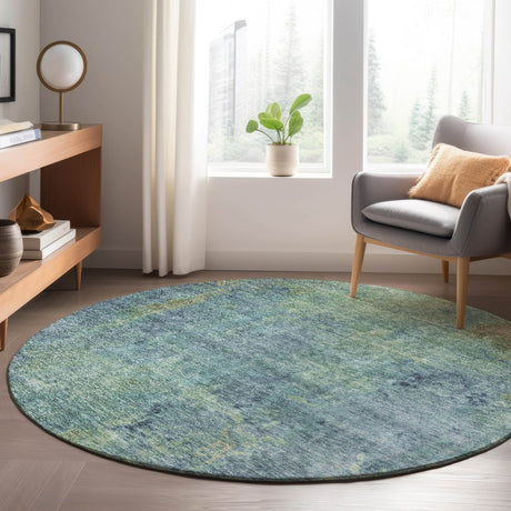 Dalyn Trevi TV9 Blue Rug shown in a room