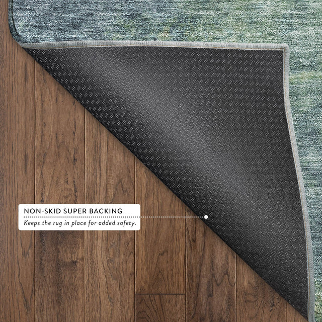 Dalyn Trevi TV9 Blue Rug backing detail