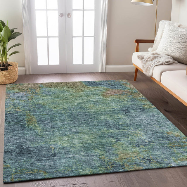 Dalyn Trevi TV9 Blue Rug shown in a room