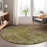 Dalyn Trevi TV9 Green Rug shown in a room