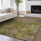 Dalyn Trevi TV9 Green Rug shown in a room
