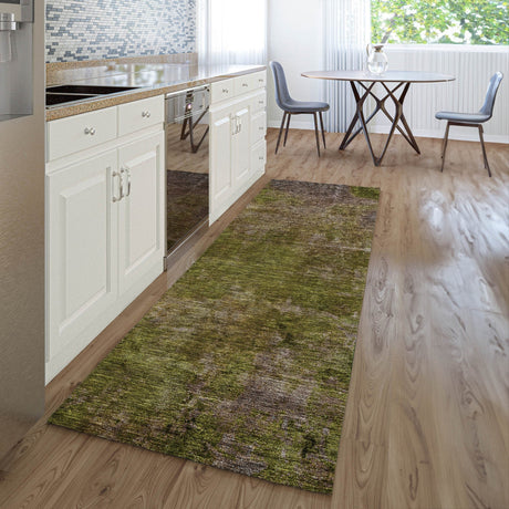 Dalyn Trevi TV9 Green Rug shown in a room