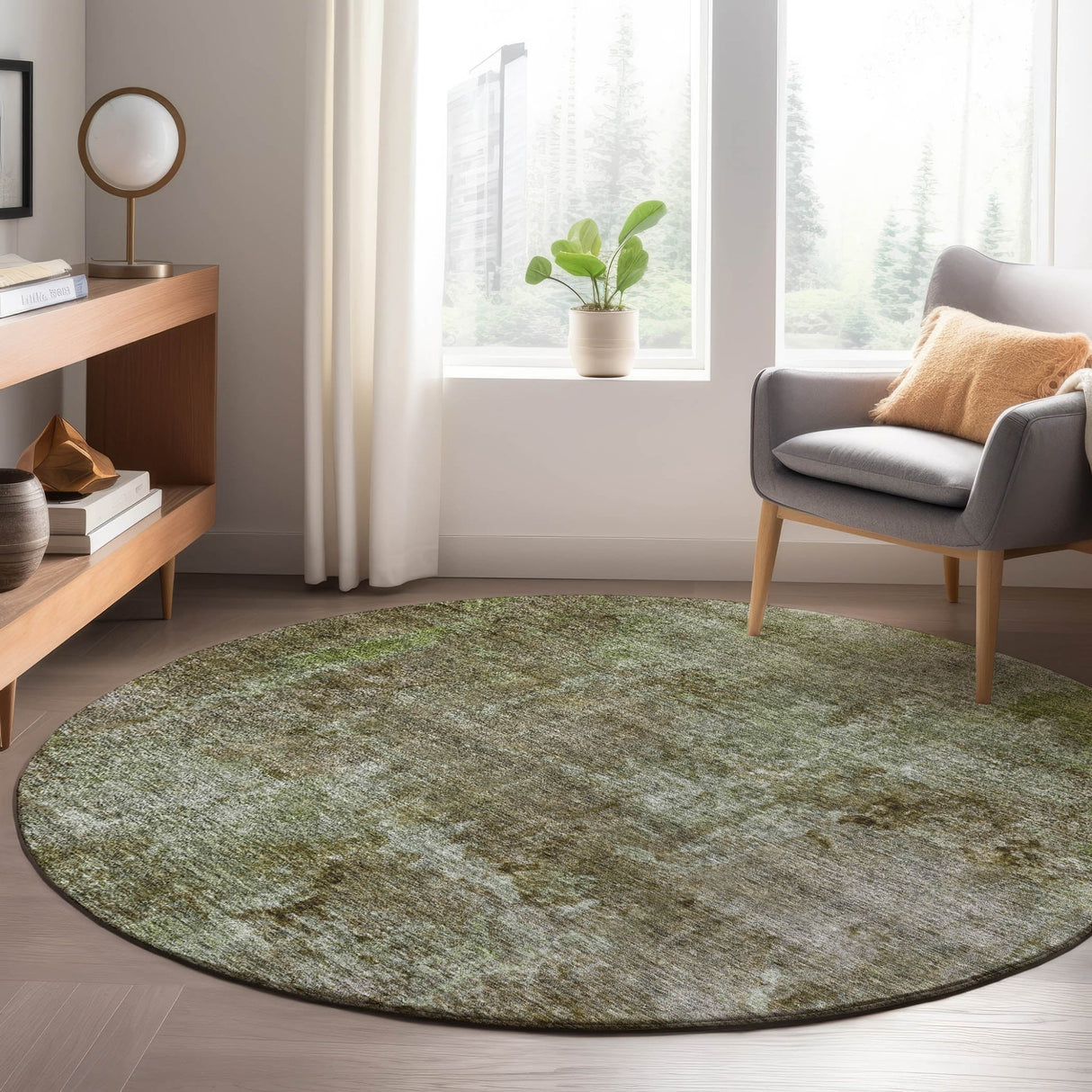 Dalyn Trevi TV9 Mocha Rug shown in a room