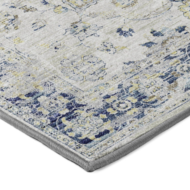 Dalyn Tuscany TU1 Silver Rug corner detail