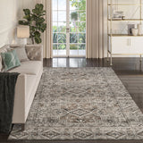 Dalyn Tuscany TU10 Gray Rug shown in a room