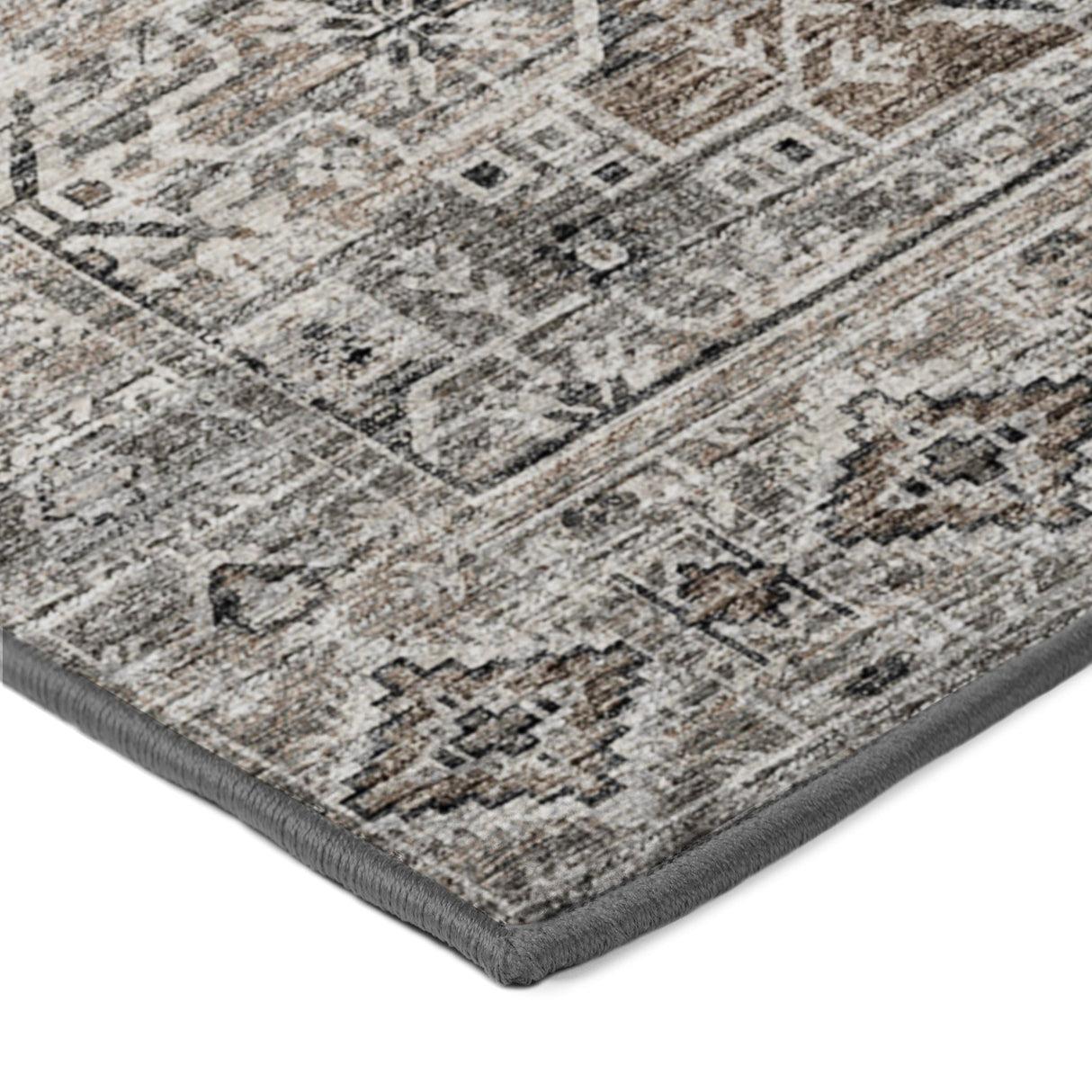 Dalyn Tuscany TU10 Gray Rug corner detail