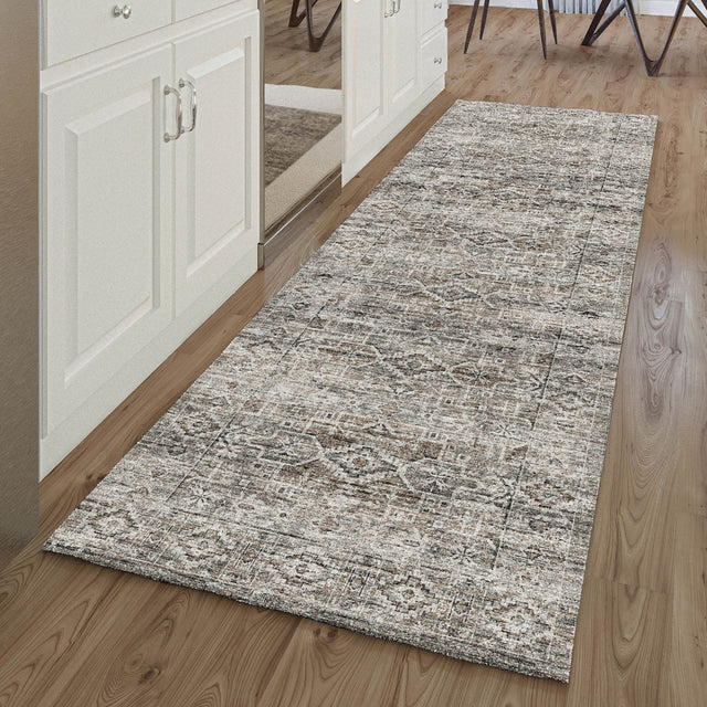 Dalyn Tuscany TU10 Gray Rug shown in a room