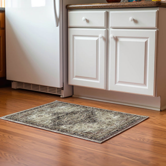 Dalyn Tuscany TU11 Beige Rug shown in a room