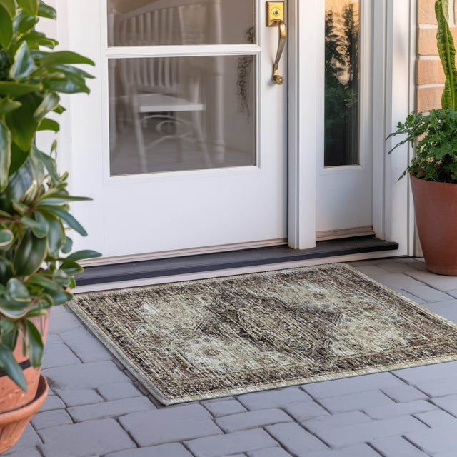 Dalyn Tuscany TU11 Beige Rug outdoor lifestyle image