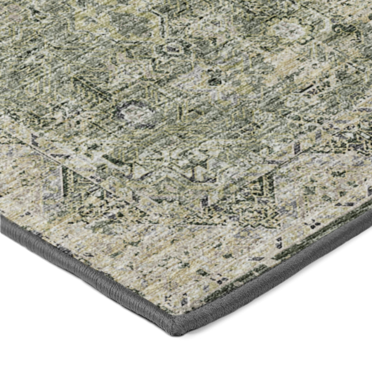 Dalyn Tuscany TU12 Green Rug corner detail
