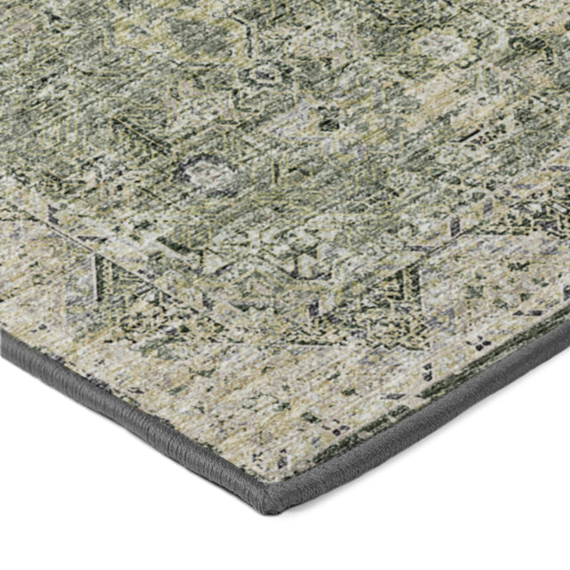 Dalyn Tuscany TU12 Green Rug corner detail