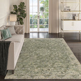 Dalyn Tuscany TU12 Green Rug shown in a room