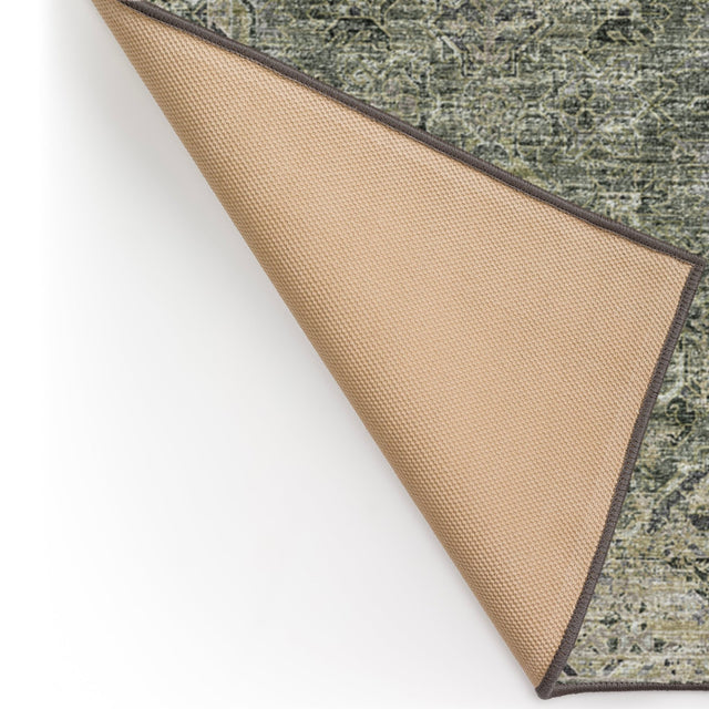 Dalyn Tuscany TU12 Green Rug backing detail