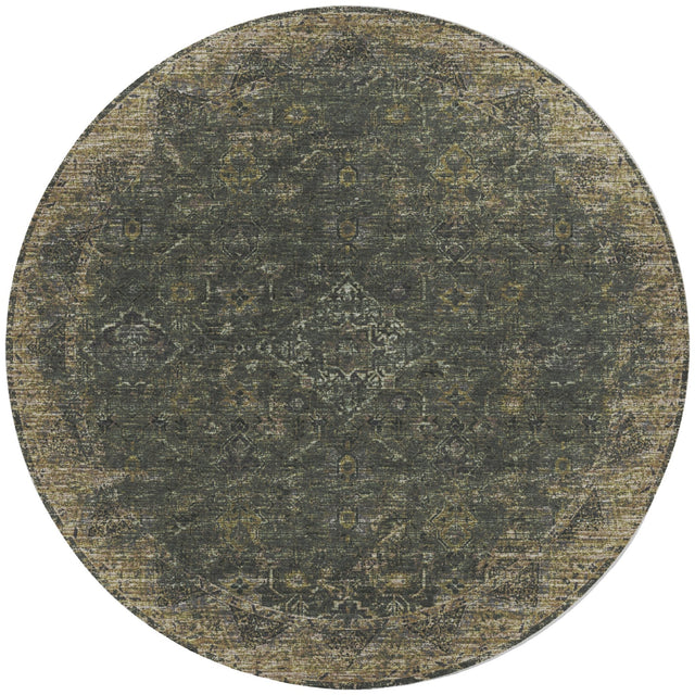 Dalyn Tuscany TU12 Green Rug round rug