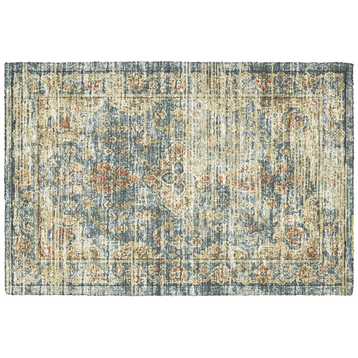 Dalyn Tuscany TU13 Teal Rug rectangular rug