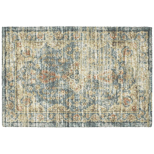 Dalyn Tuscany TU13 Teal Rug rectangular rug