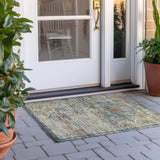 Dalyn Tuscany TU13 Teal Rug outdoor lifestyle image